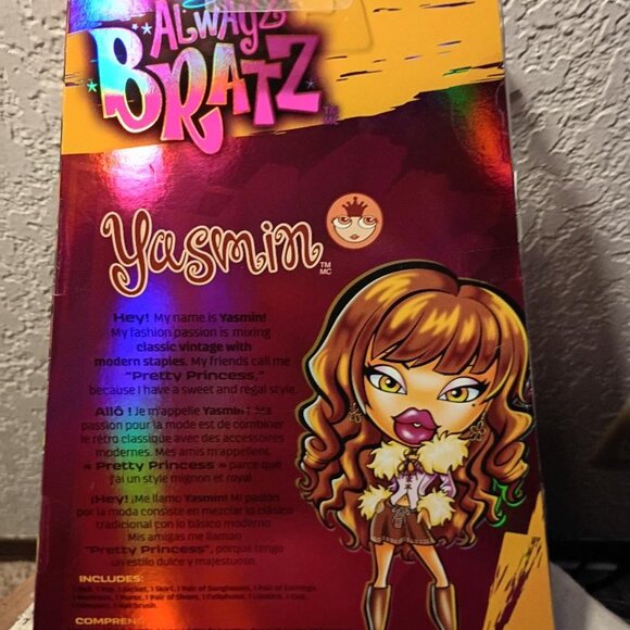 Alwayz Bratz Yasmin Fashion Doll number on box 34524cde - Picture 2 of 11